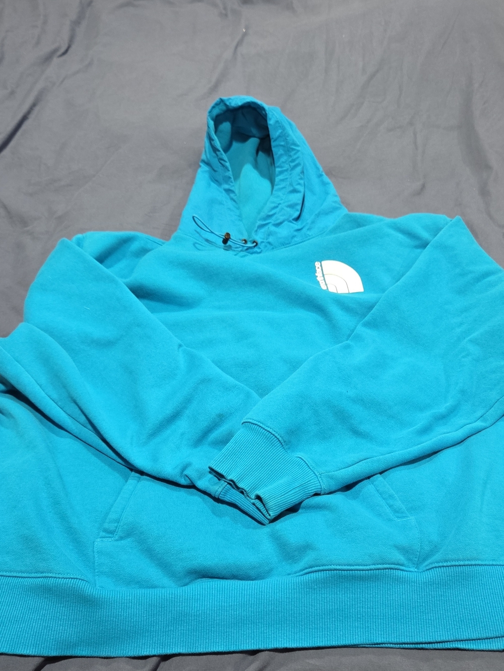 The North Face Teal Hooded Pullover Sweatshirt